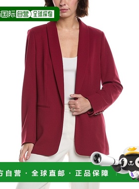 自营Anne Klein开领夹克-红色 美国奥莱直发