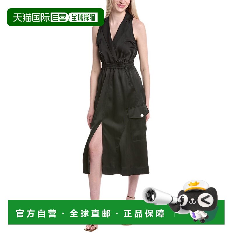 自营Ramy Brook Nikia Midi Dress - black 美国奥莱直发连衣裙