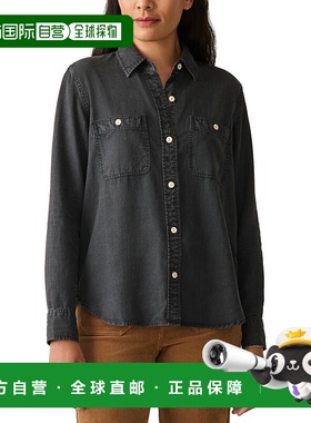 自营Faherty The Tried And True亚麻混纺衬衫-黑色 美国奥莱直发