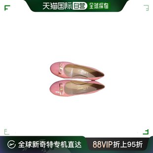 香港直发SALVATOREFERRAGAMO菲拉格慕蝴蝶结皮革高跟鞋 0592054