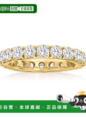 自营 Ross-Simons 14 克拉黄金钻石永恒戒指 - 白色 美国奥莱直发