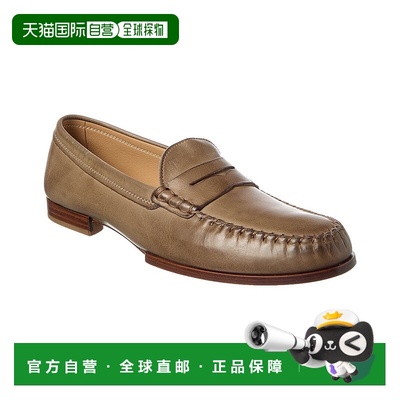 自营tod'sTOD皮革莫卡辛-棕色 美国奥莱直发新款乐福鞋一脚蹬