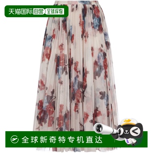 lorenzo 自營 serafini多色花朵印花褶皺裙 philosophy 美國奧