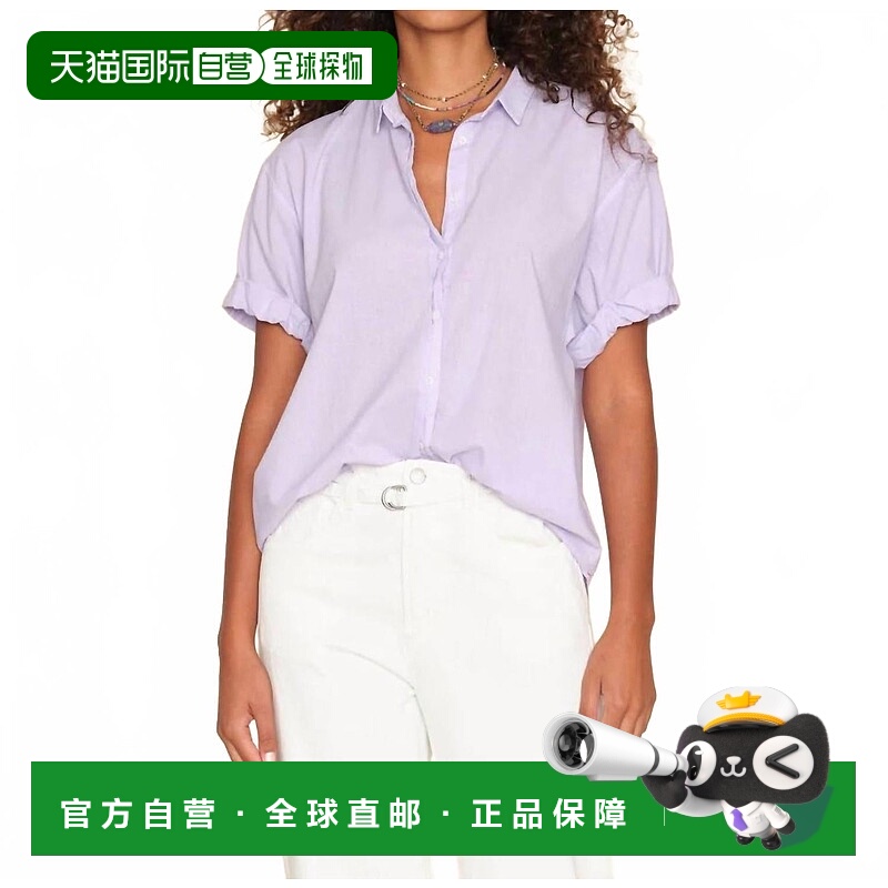 自营 xirena兰花冰上吊坠衬衫-兰花冰 美国奥莱直发短袖泡泡袖