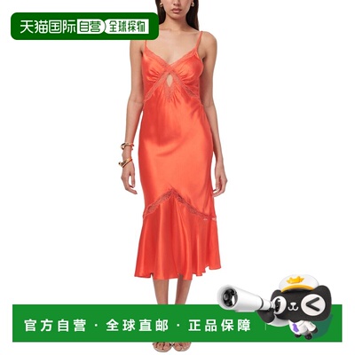 自营CAMI NYC Florentina Silk Dress - red 美国奥莱直发连衣裙