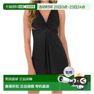 自营 miraclesuit黑白 Pin Point Marais 结饰前泳衣 - 黑白 美国