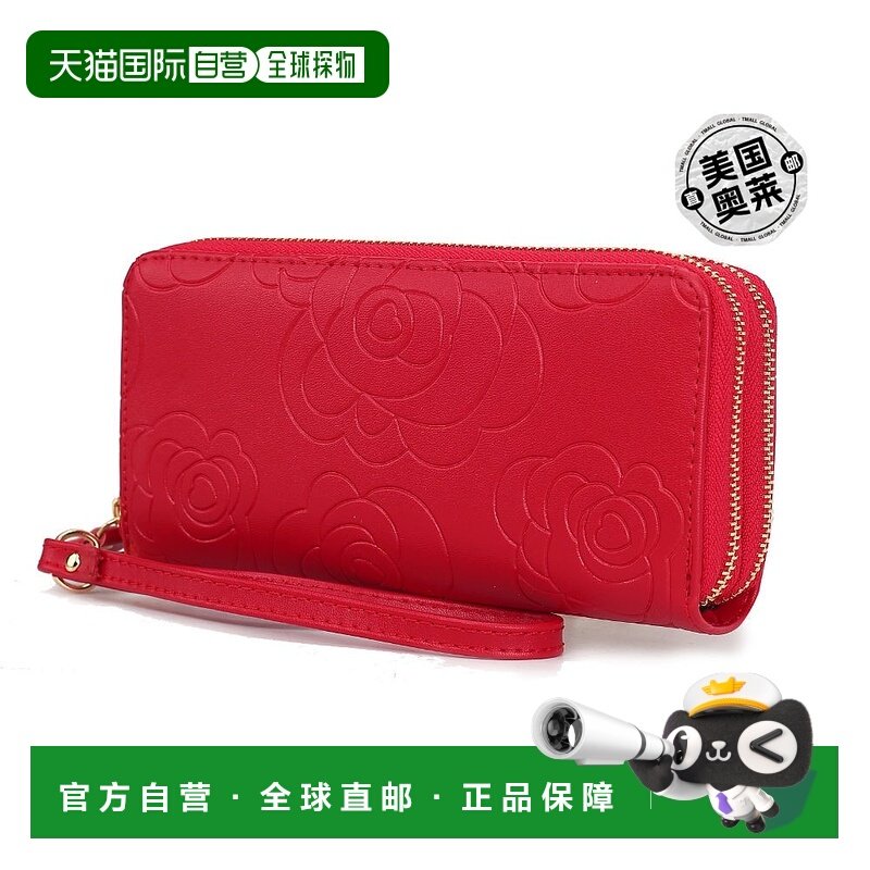 mia k collectionMia K. 设计的 Ellie 真皮花卉压花女士腕带钱包,箱包皮具/热销女包/男包,手拿包,淘宝优惠券,粉丝福利购,淘宝优惠卷