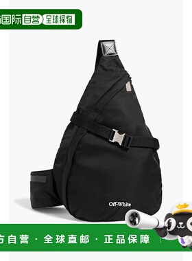 1h可退 香港直邮潮奢 off-white 男士 黑色 Outdoor 斜挎包 OMNQ0