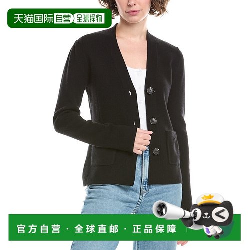 自营 Raffi Puff肩部羊毛和羊绒混纺运动夹克-黑色 美国奥莱直发