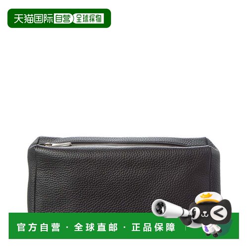 自营The Row皮革手拿包-黑色 美国奥莱直发