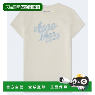 自营Aeropostale Nyc Script Graphic Tee - white 108 美国奥莱