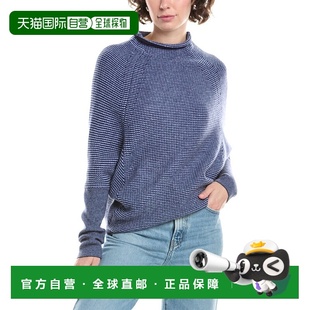美国奥莱直发 蓝色 自营InCashmere Dolman羊毛和羊绒混纺毛衣