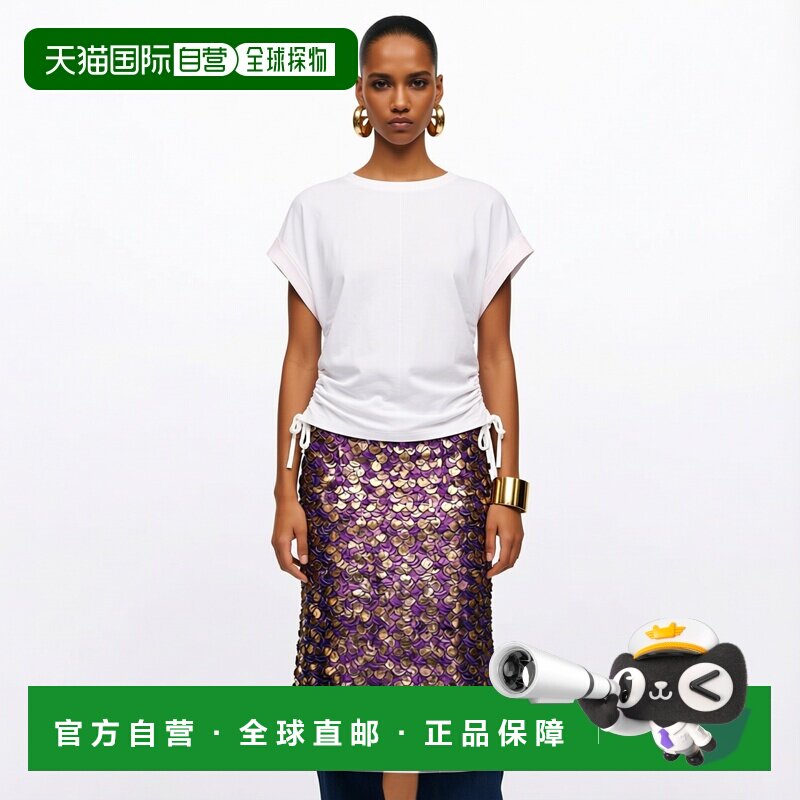 1h可退 【美国直邮】hugo boss 女士 上装T恤新款短袖女装针织衫