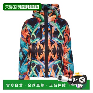 多色 自营plein 黑色 花朵 美国奥莱直发 sport尼龙羽绒夹克