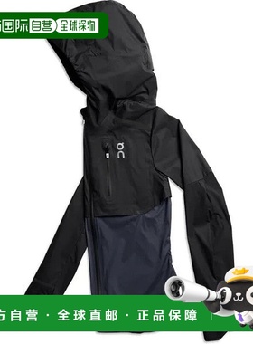 自营 On Weather夹克中性款黑色海军蓝全拉链连帽长袖GBO302-黑色