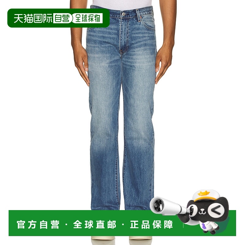 香港直邮潮奢 Levi'S 李维斯 男士 蓝色 555 Relaxed Straight 牛