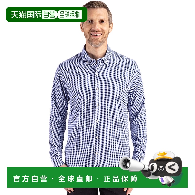 自营Cutter & Buck Skyline Epic Confidence Recycled Gingham M