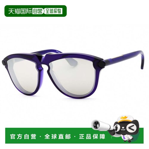 自营burberryBE4417U 41056G Violet/Light Grey Mirror Silver -
