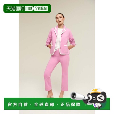 自营Isaac Mizrahi 3 Button Ponte Rowing Jacket - lilac 美国