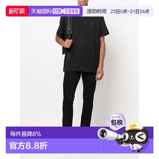 香港直邮RALPH 纯色套头T恤潮流穿搭黑色 LAUREN拉夫劳伦FW22男款