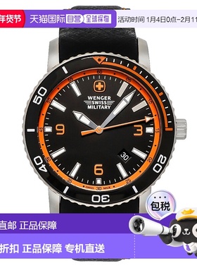 自营 WENGER SWISS ARMY 男士 Roadster 43 毫米手表和手电筒 01.