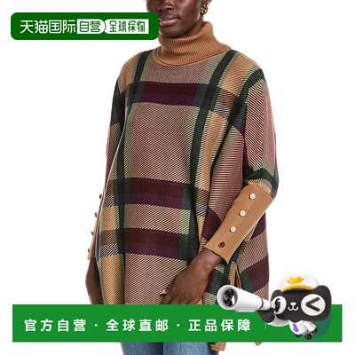 自营Jones New York Turtleneck Poncho Sweater - beige 美国奥