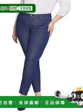 自营 NYDJ Plus Ami Endless Blue 紧身牛仔裤 - 蓝色 美国奥莱直