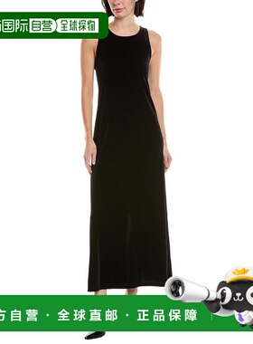 自营Vince Camuto Velvet Maxi Dress - black 美国奥莱直发