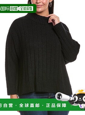 自营EILEEN FISHER Plus高领毛衣-黑色 美国奥莱直发