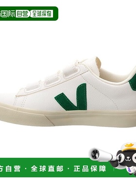自营VEJA Women's Recife Logo Sneaker, Extra White/Emeraude G
