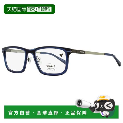 自营Shinola男式Flexon Temple眼镜SH37000 410水晶海军蓝55mm-41
