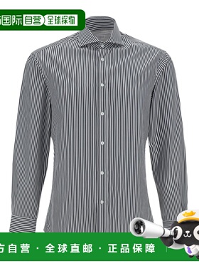 自营Brunello Cucinelli Cotton Pattern Men's Shirt - bicolor