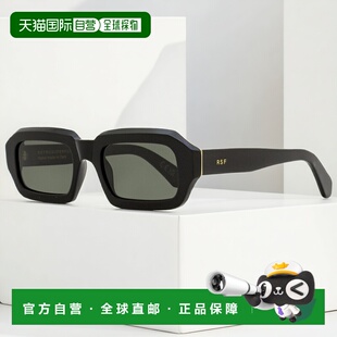 自营 Retrosuperfuture 中性款矩形太阳镜 Fantasma 17I 黑色 54