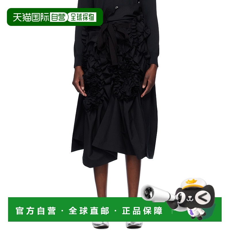 1h可退 香港直邮潮奢 tao 女士 黑色 Yarn Dyed Wool Polyester T