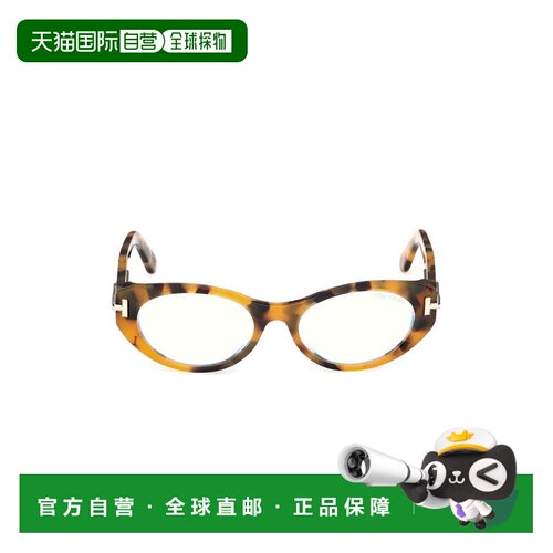 自营tom fordTi5015-B Tortoiseshell Oval Frame Eyeglasses - w