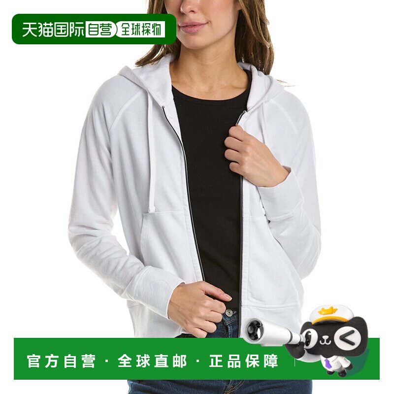 自营James Perse French Terry拉链连帽衫-白色 美国奥莱