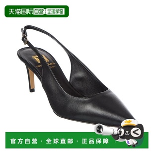 Bruno Magli Rima皮革吊带泵 自营 美国奥莱直发高跟鞋 黑色