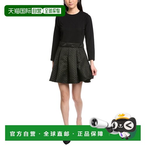 自营Sail to Sable Pleated Mini Dress - black 美国奥莱直发