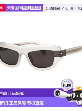 自营Palm Angels Sunglasses Cat Eye Full Rim, Grey Frame And
