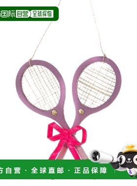 自营Cody Foster & Co. Tennis Racket & Bows Ornament - multic