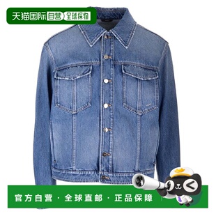 香港直邮潮奢 单排扣牛仔夹克 Fendi 男士 FW1027AS0 芬迪 1h可退