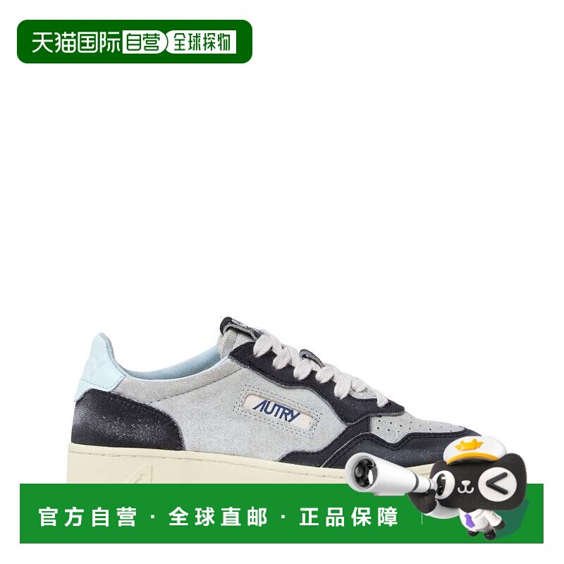自营autry银色黑糖绒面革运动鞋-灰色 美国奥莱直发
