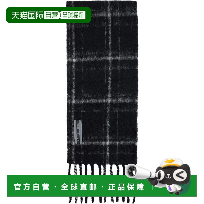 1h可退 香港直邮潮奢 Our Legacy 男士 黑色 Estate 围巾 A4248EB