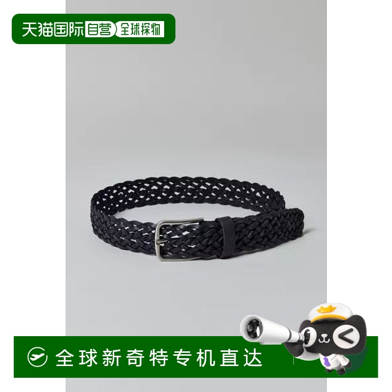 1h可退 【美国直邮】urban outfitters 男士 腰带真皮编织皮带