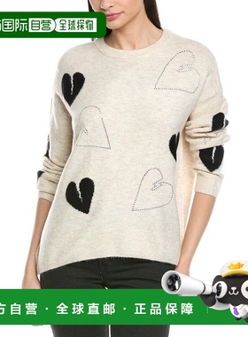 自营Vince Camuto Many Hearts Sweater - beige 美国奥莱直发