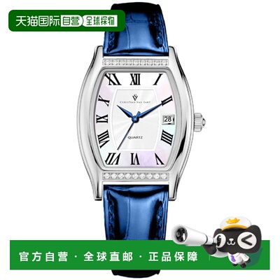 自营Christian Van Sant女式Gemma白色表盘手表-白色 美国奥莱直