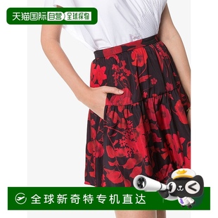 美国奥莱直发 自营 valentino华伦天奴裙子 黑色 红色