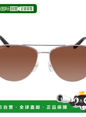自营salvatore ferragamoFerragamo Brown Pilot Sunglasses SF15