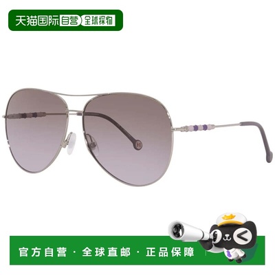 自营Carolina Herrera 女士 64 毫米金色太阳镜 CH0034S-03YG-QR