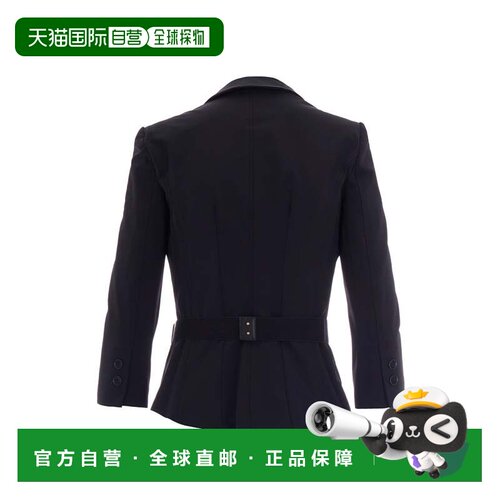 自营elisabetta franchiBlack Bi-Stretch Technical Jacket - bl